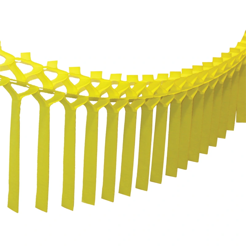 Yellow Tissue Paper Streamer Garland 12ft